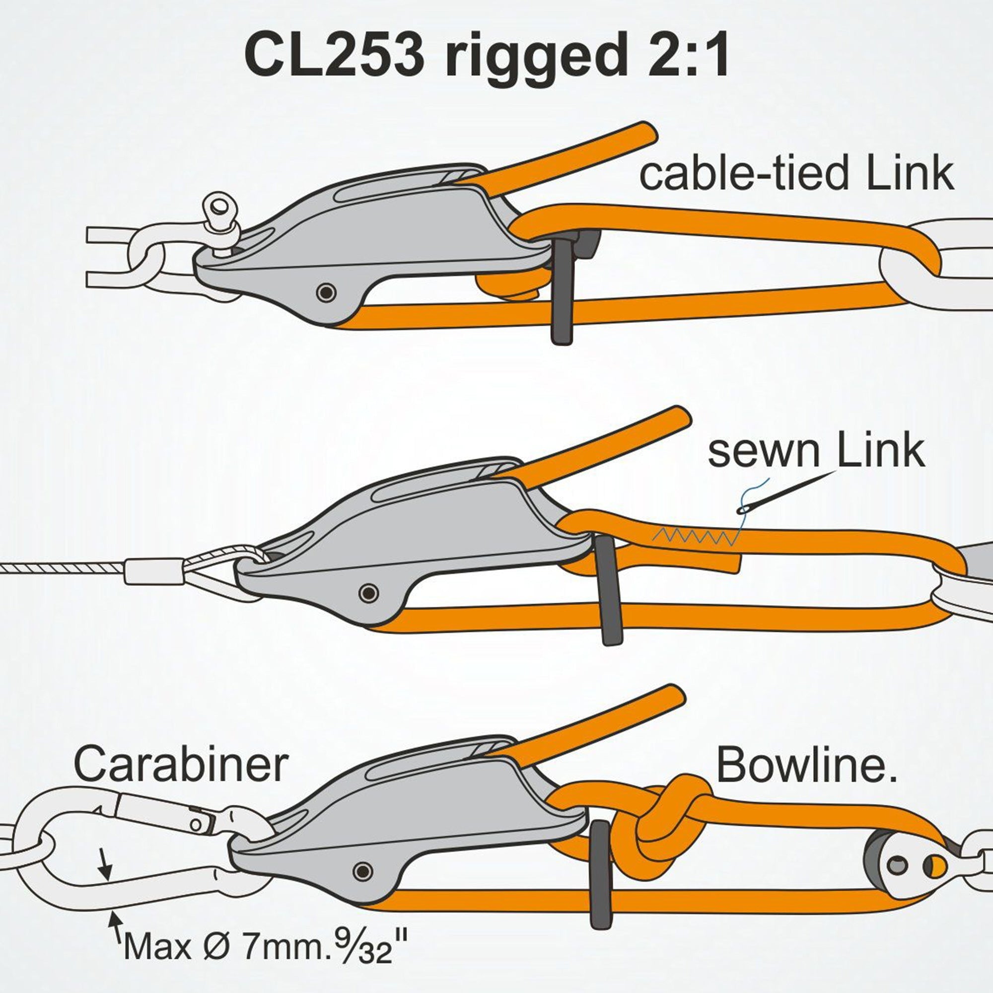 windsurfing windsurf sailing boating cleamcleat clamp CL253