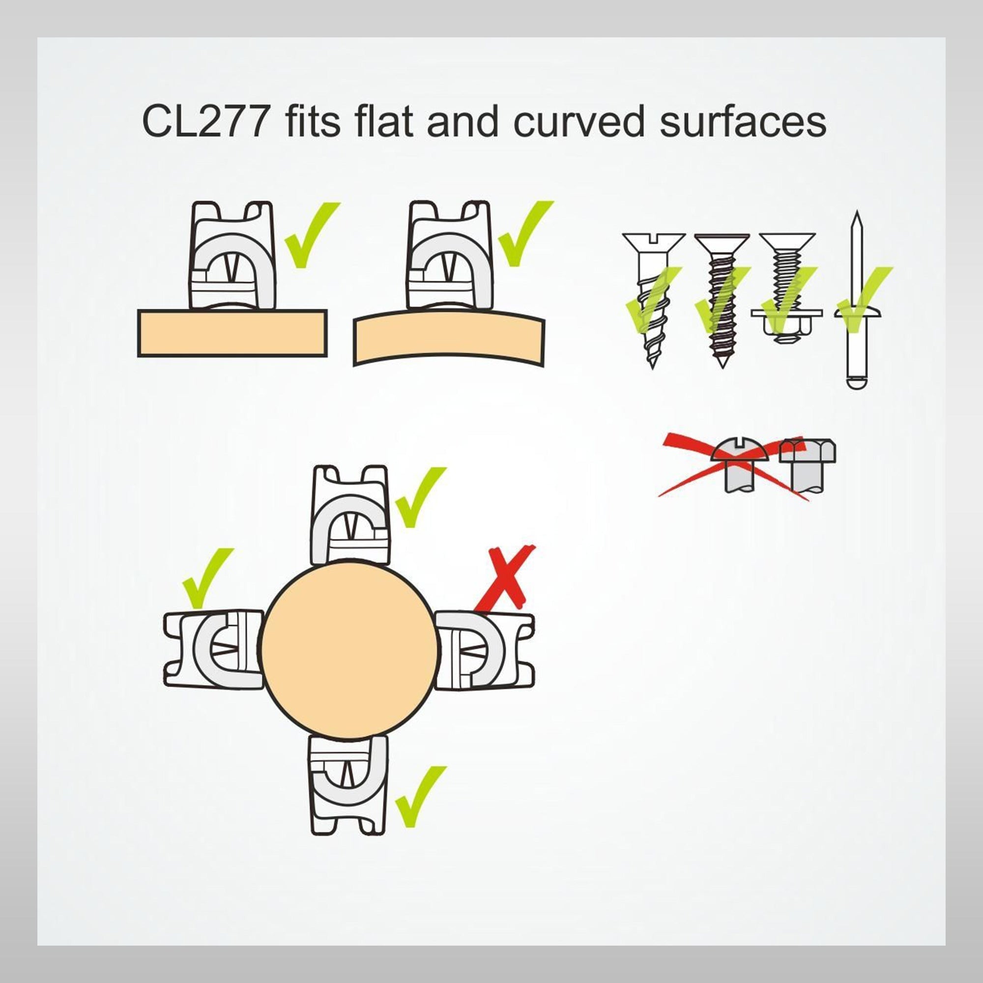 CLAMCLEAT® Side Entry Racing Micros Clamp CL277AN
