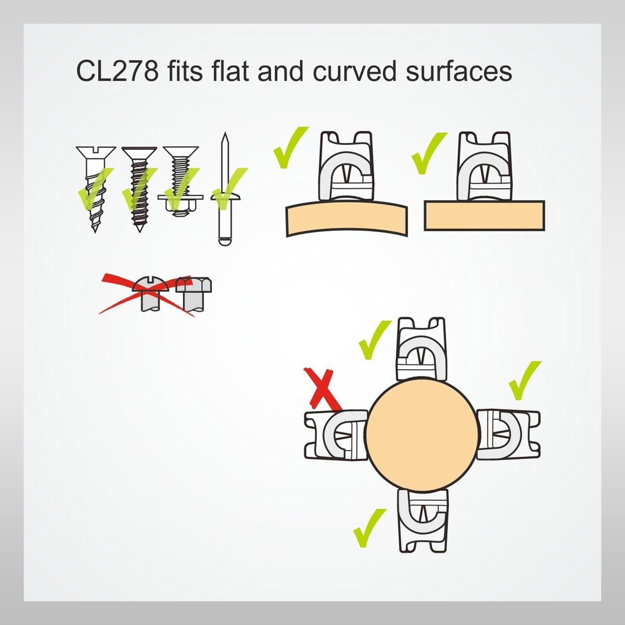 CLAMCLEAT® Side Entry Racing Micros Klemme CL278AN