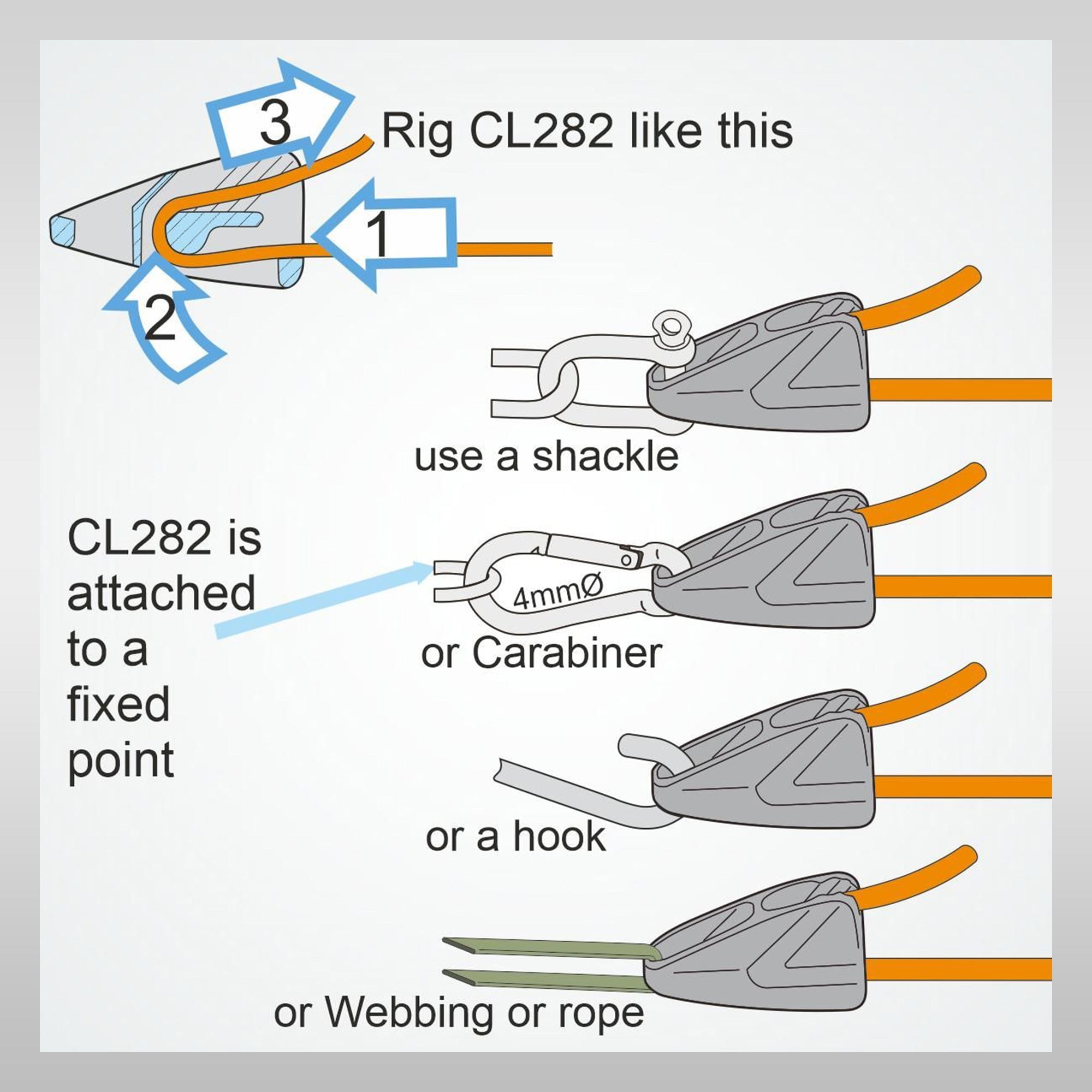 Clamcleat Cl282 Clamp clamp windsurf boating