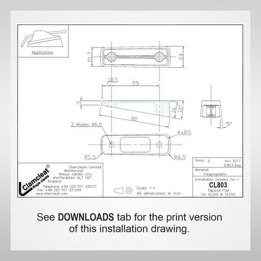 Clamcleat Cl803 Clamp clamp windsurf boating