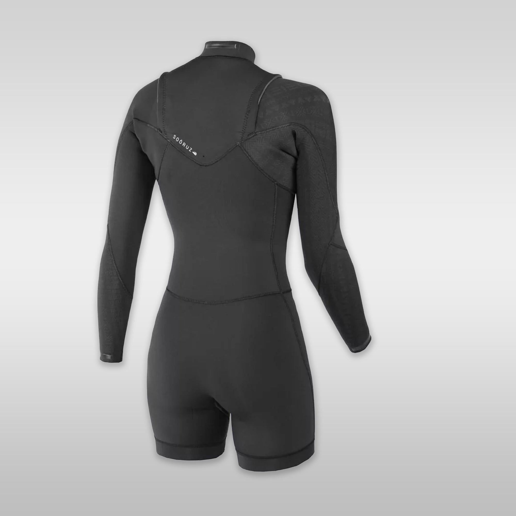 Surfshop windsurfshop Soöruz Wetsuit Wetsuit Women DIVINE Shorty LS Front-Zip Black
