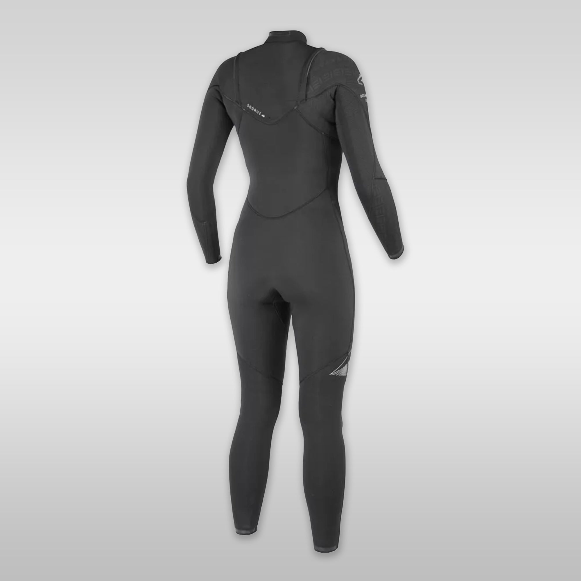 Surfshop windsurfshop Soöruz wetsuit Wetsuit Dames Fullsuit DIVINE Front-Zip Organic Oysterprene Black