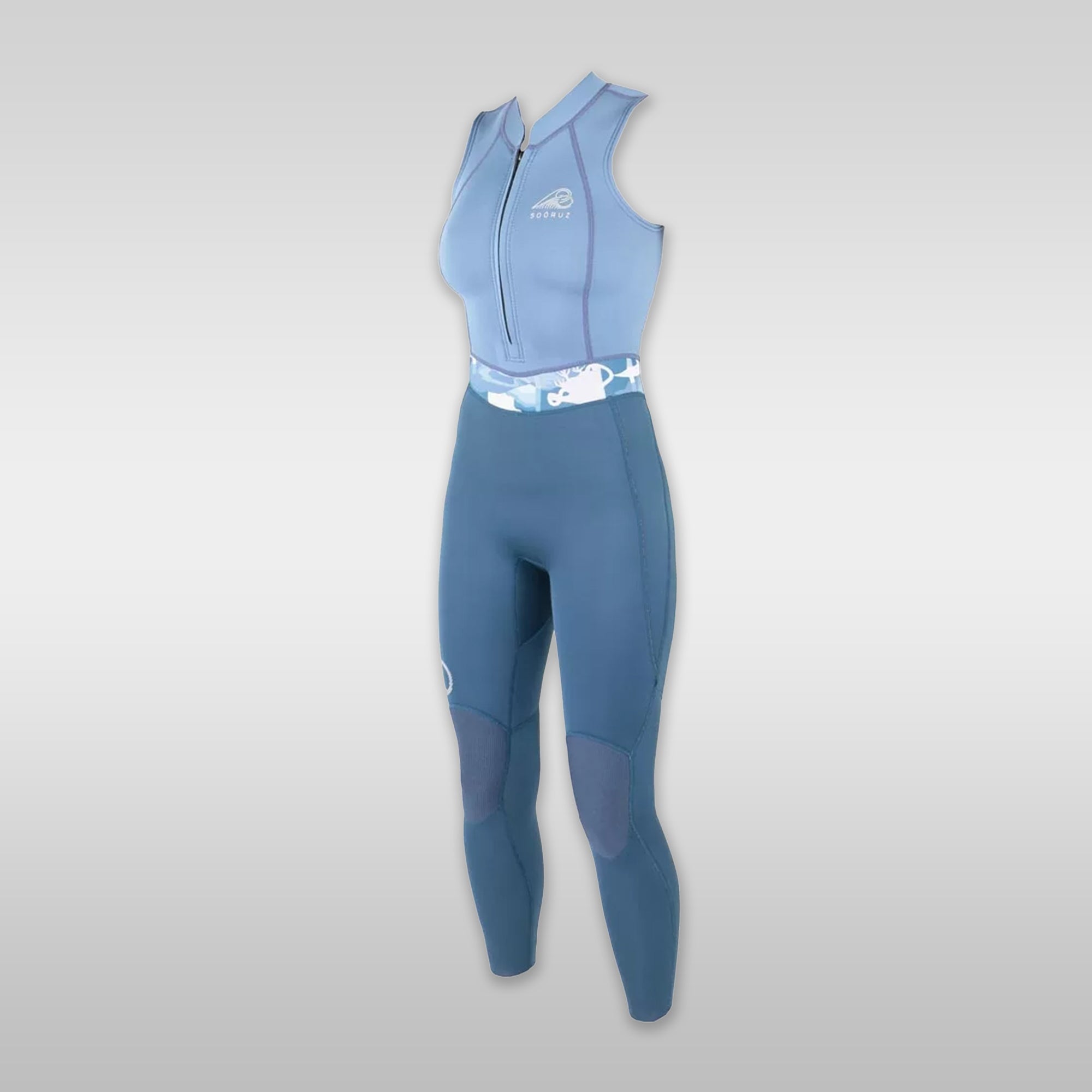 Surfshop windsurfshop Soöruz Wetsuit Wetsuit Women Semidry longJohn Front-Zip Blue