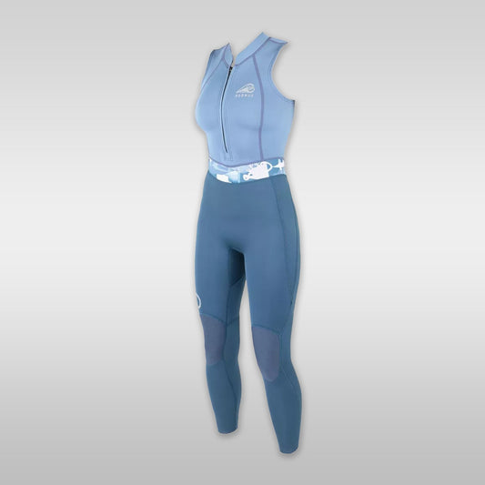 Surfshop windsurfshop Soöruz Neopren Wetsuit Women Semidry longJohn Front-Zip Blue