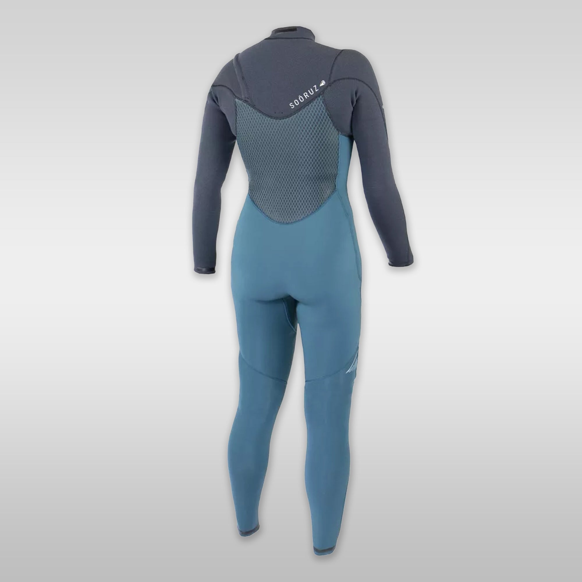 Wetsuit  Pro Surfshop windsurfshop Soöruz Wetsuit Dames Fullsuit GURU Front-Zip Organic Oysterprene Blauw