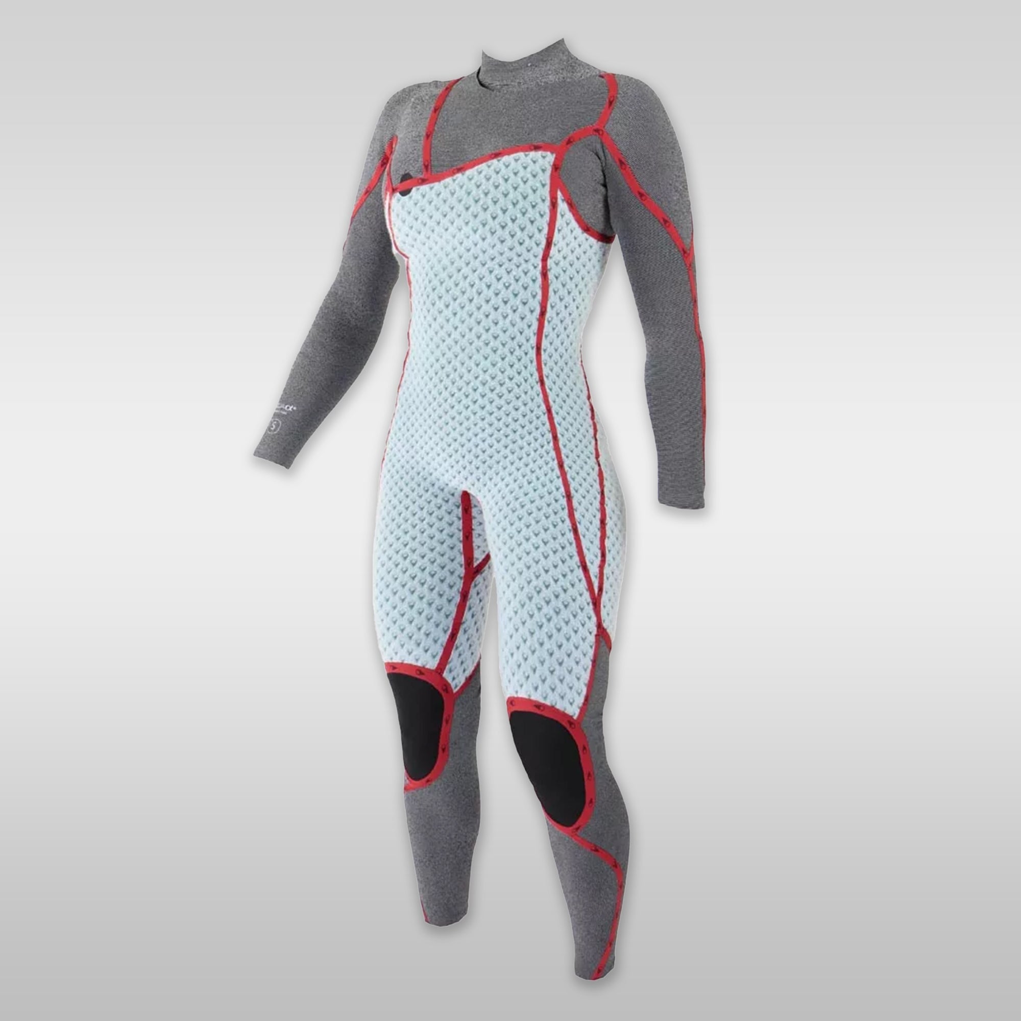 Wetsuit  Pro Surfshop windsurfshop Soöruz Wetsuit Dames Fullsuit GURU Front-Zip Organic Oysterprene Blauw