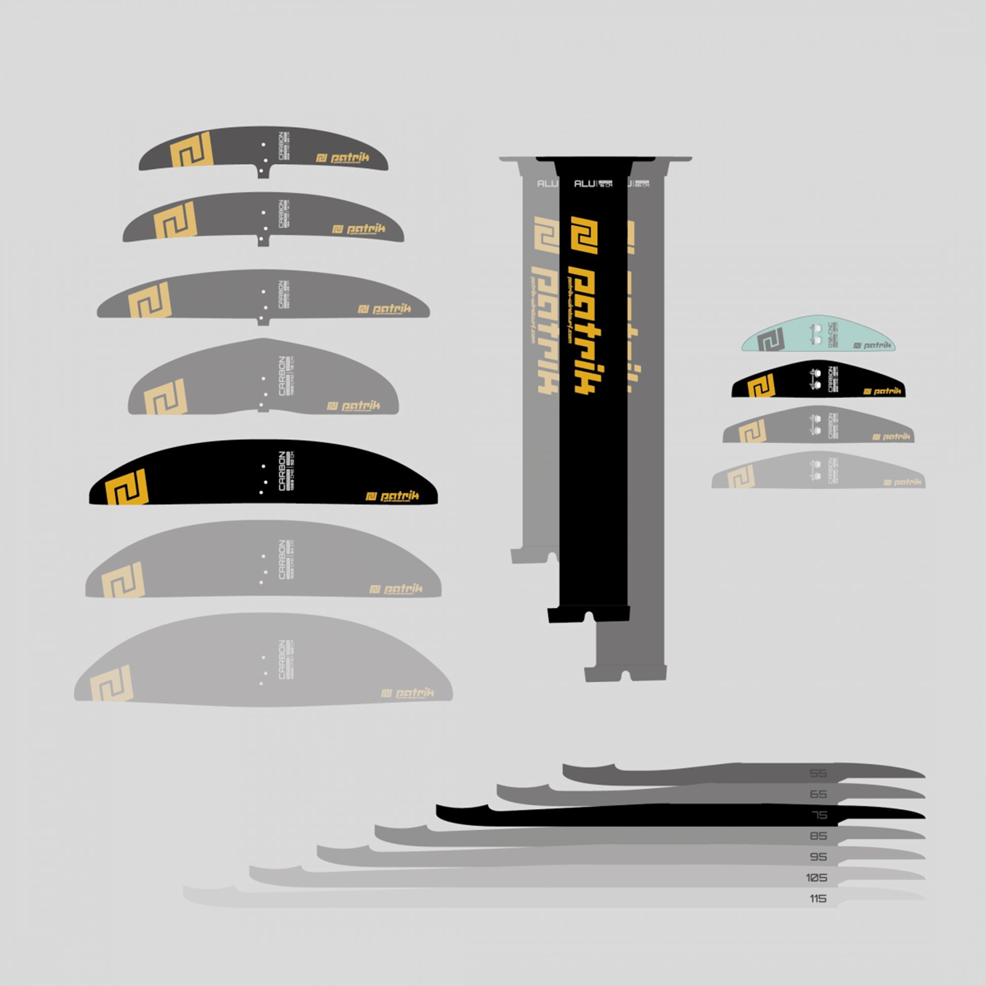 windsurf foiling windfoil wingfoil foil Patrik AIO Foil Set Novice