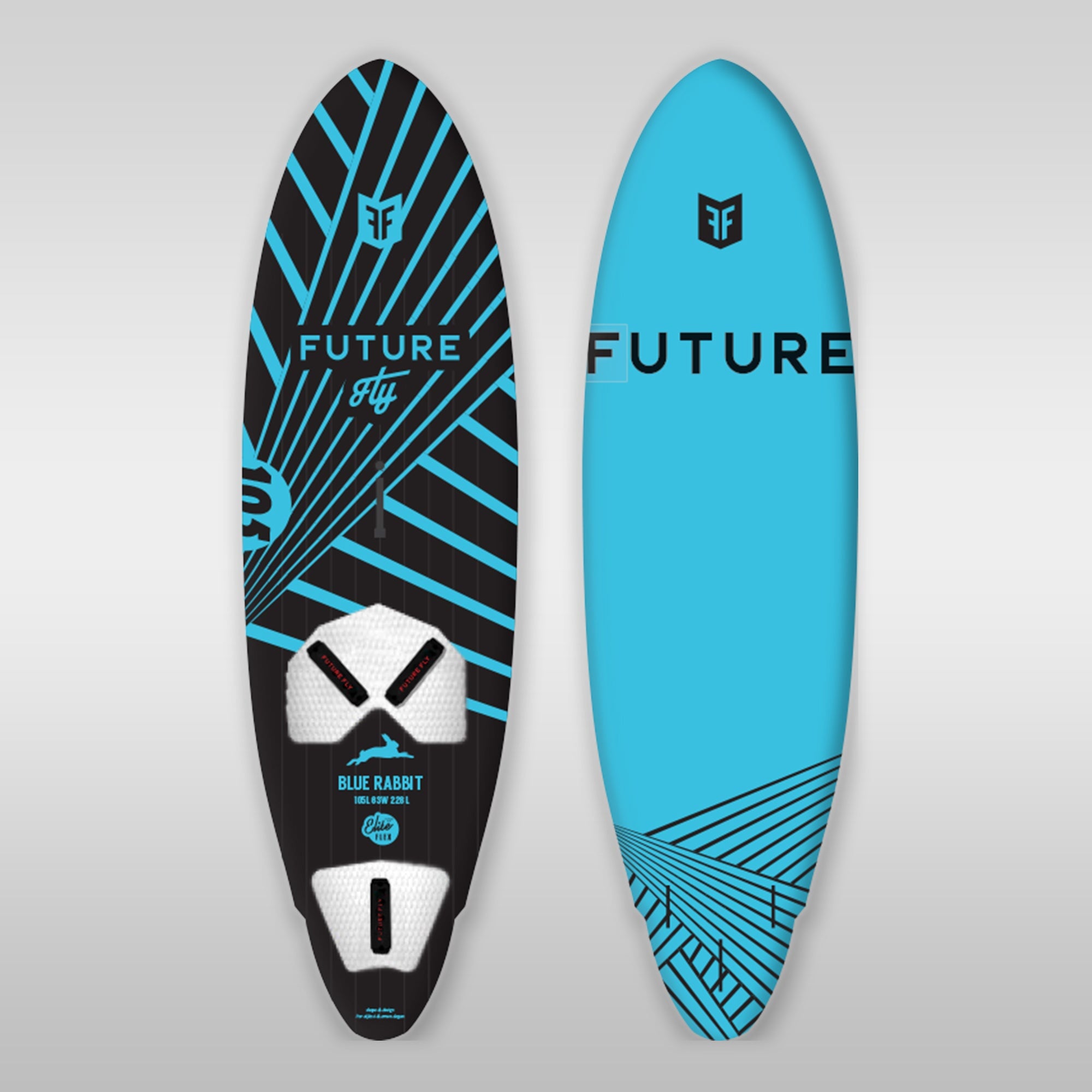 Future Fly Windsurfboard Blue Rabbit Freewave Bump&Jump