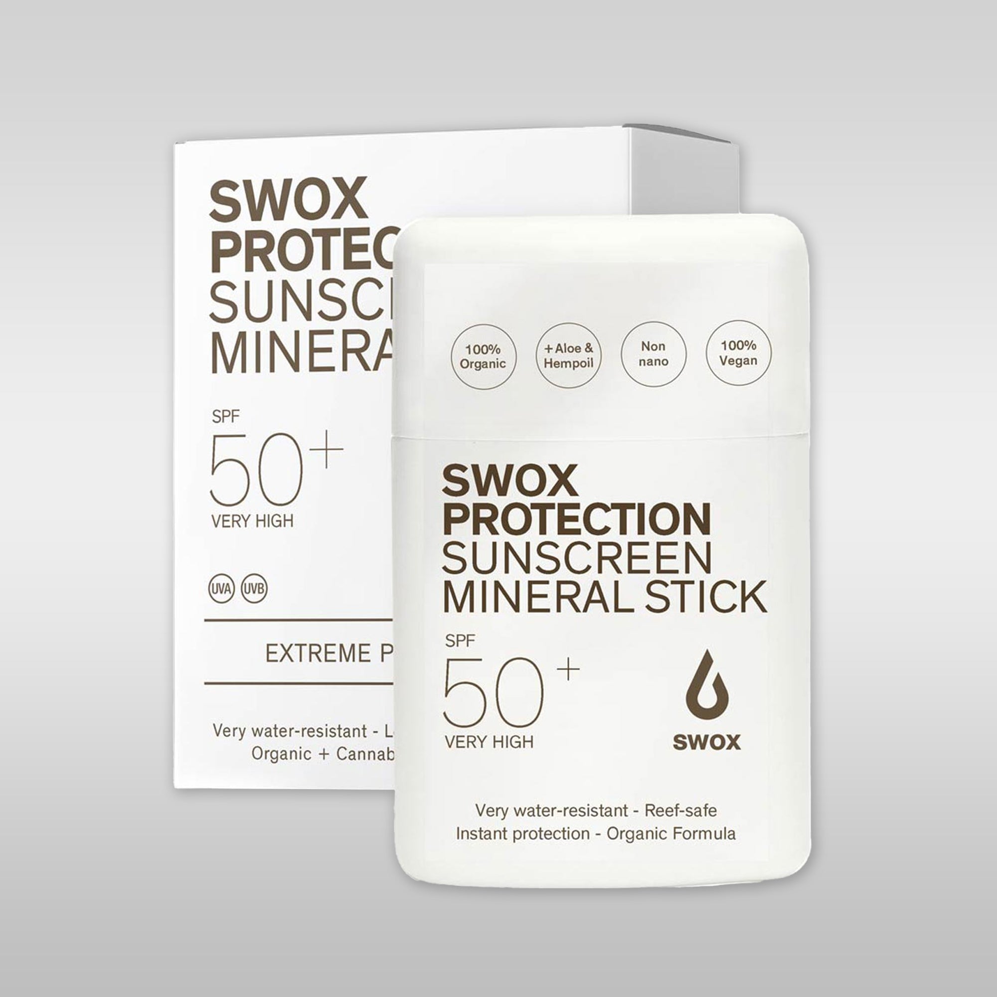 Swox zonnebrandcrème Zonnebrandcrème Mineral Stick SPF50