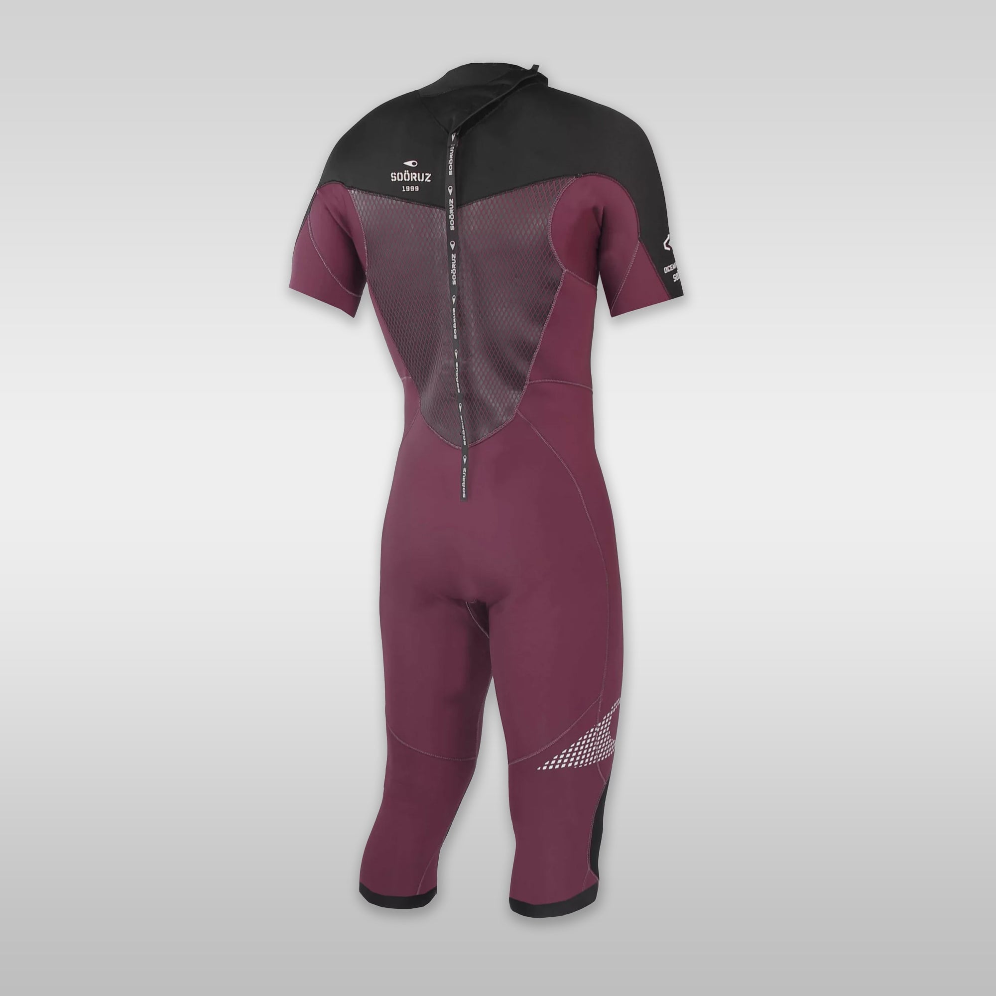 Soöruz wetsuit wetsuit FIGHTER Semidry SS Cut Back-Zip Wine 2/2