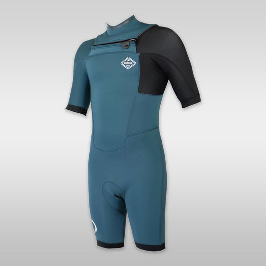 Soöruz Neoprenanzug Wetsuit Shorty  FIGHTER Shorty Front-Zip Blue 2/2