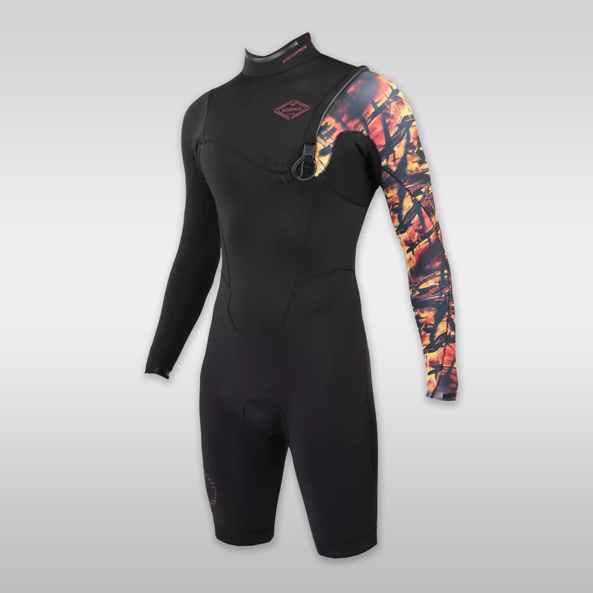 Soöruz wetsuit wetsuit FIGHTER Shorty LS Zip-Free Black 2/2