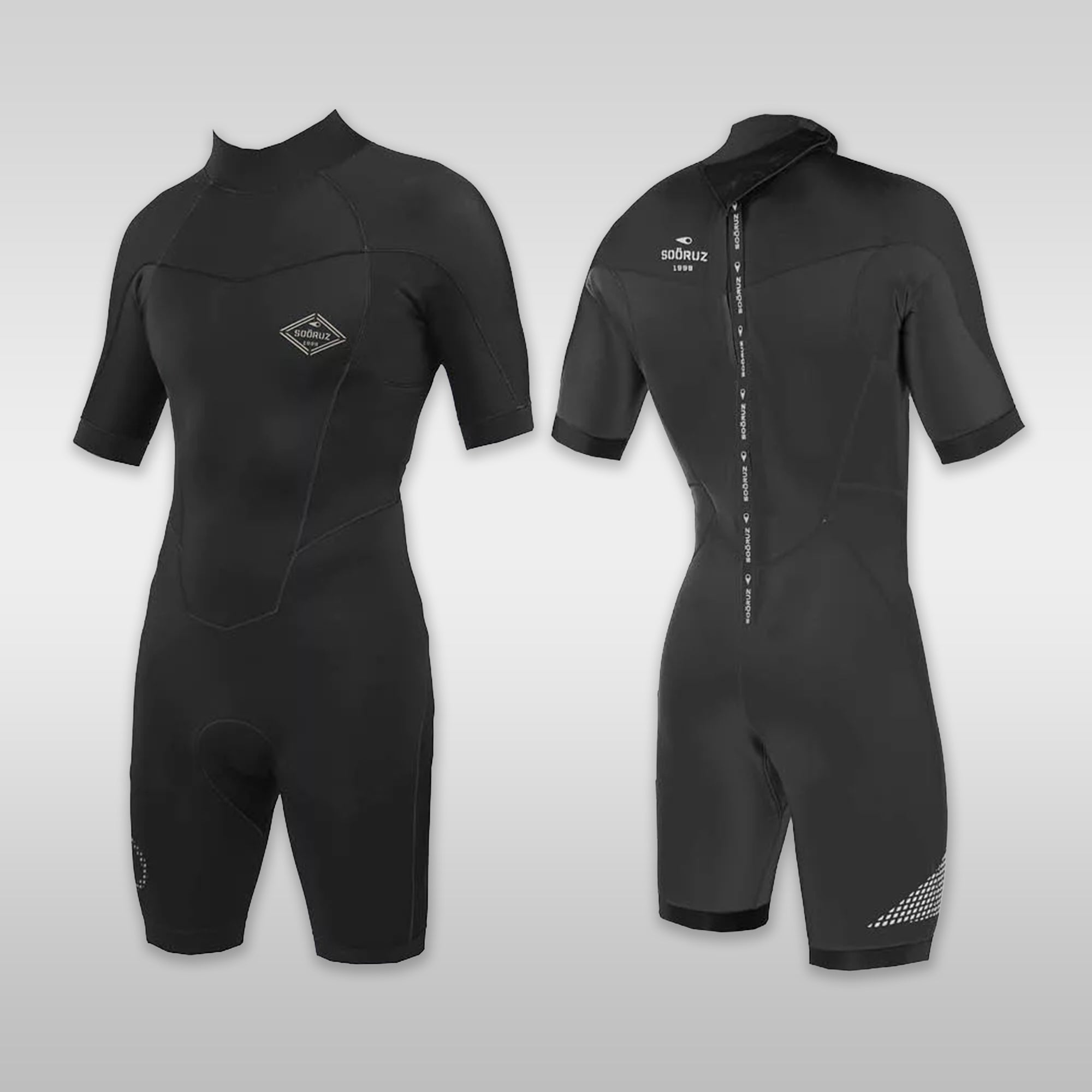 Soöruz Neoprenanzug Shorty Wetsuit FIGHTER Shorty Back-Zip Black 2/2