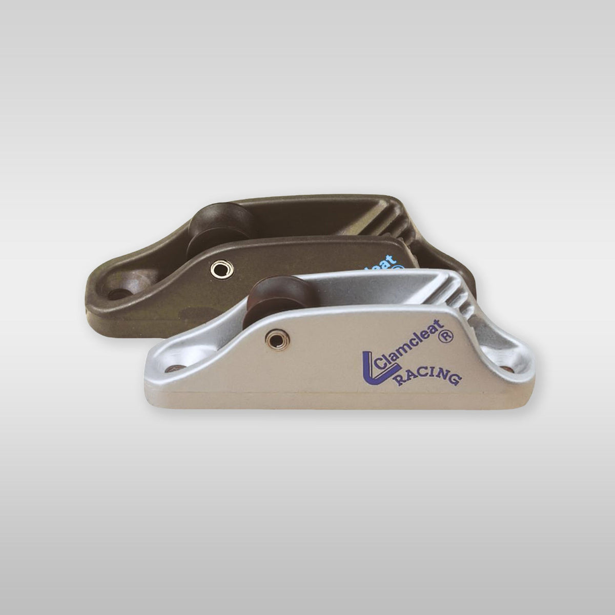 4-8 Racing Vertical Clamcleat CL254, open, aluminium, silver finish 4-8 Racing Vertical Clamcleat CL254, open, aluminium, silver finish