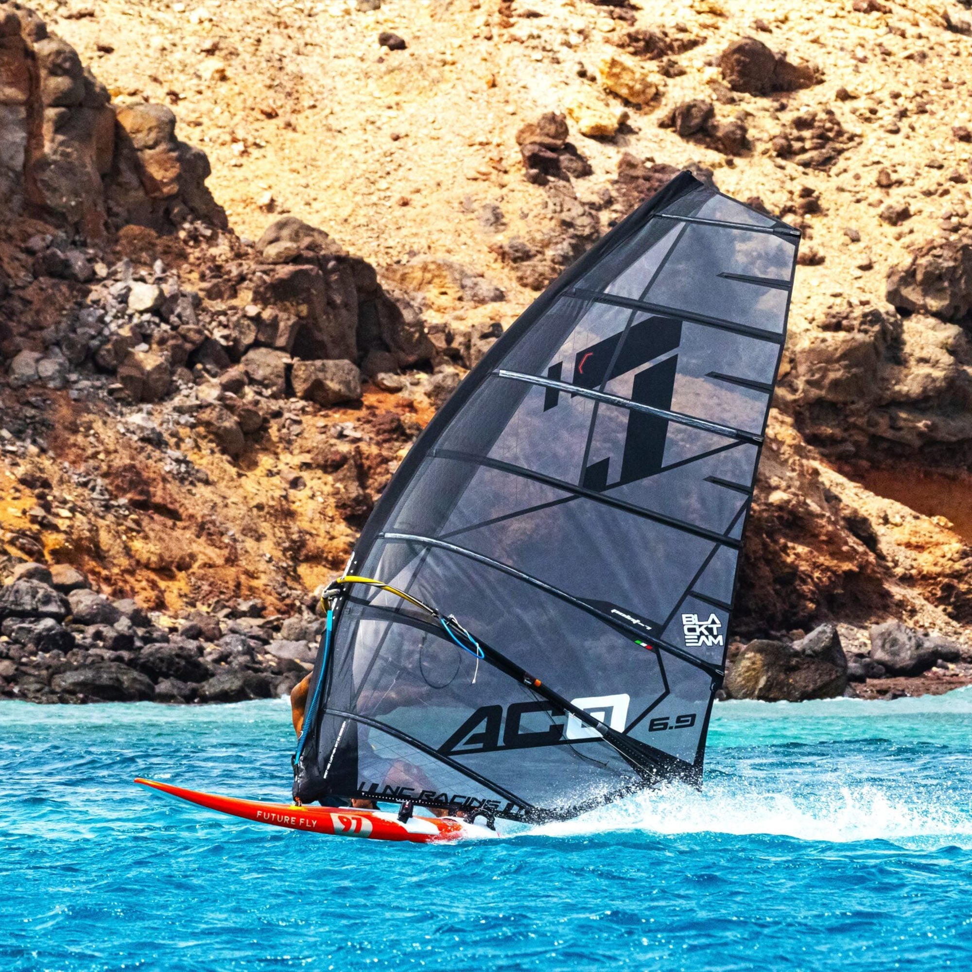 windsurfing sail windsurf sail windsurf sail point-7 2025 AC-0 No Cam Racing Freerace