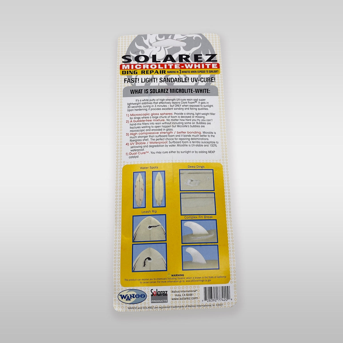 Solarez Polyester Microlite Filler 2 fl.oz. 59ml Board Repair Solarez 