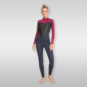 Roxy 4/3 Prologue Back-Zip Red/Blue Neoprenanzug 4/3 mm Roxy 